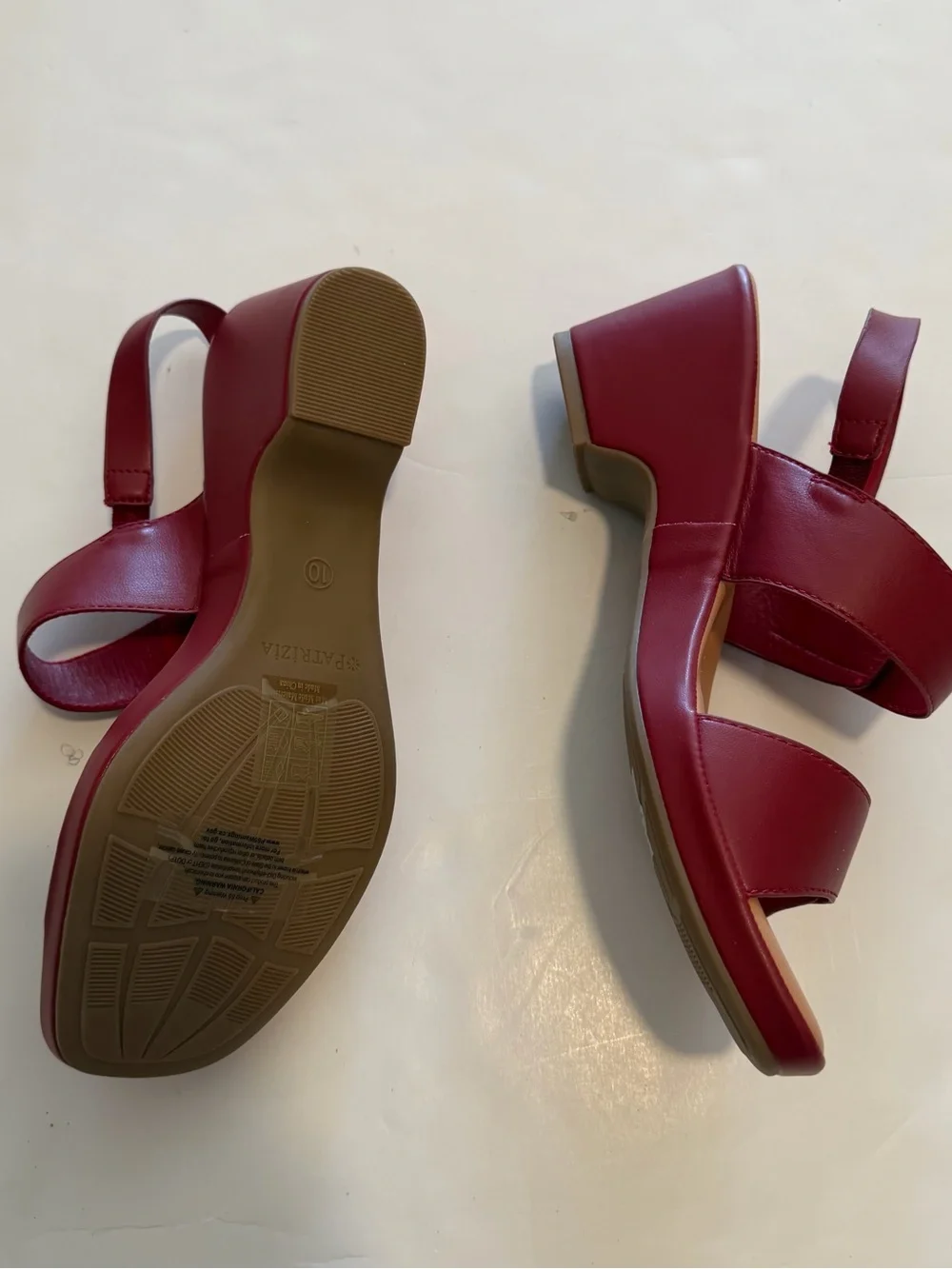 Patrizia Women's Burgundy Slingback Sandals